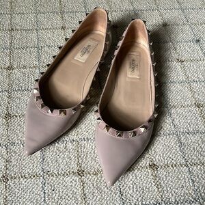 Valentino Patent Rockstud Flat